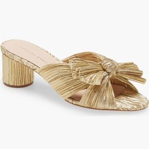Loeffler Randall - Emilia Knot Slide Sandal, Gold, Size 8